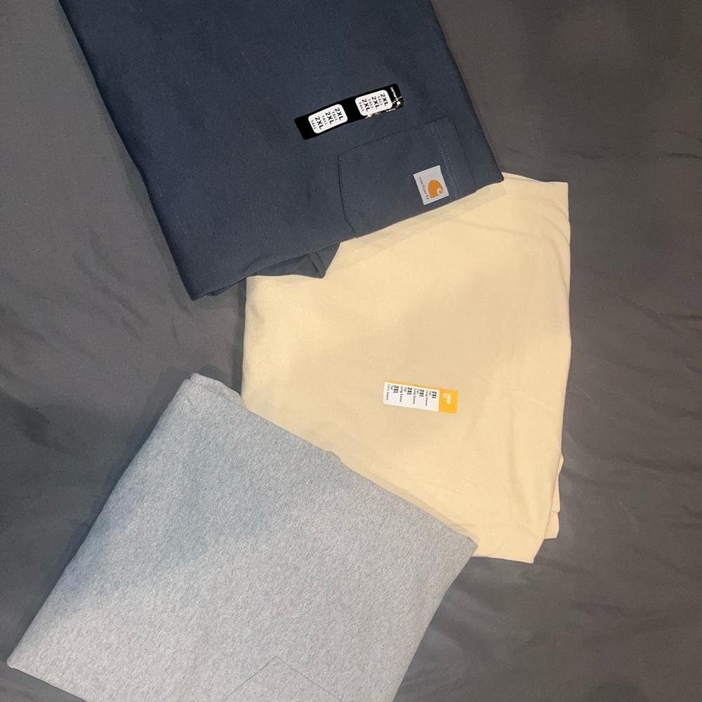 Carhartt 2XL TALL Men’s Top Bundle Pack (x3)